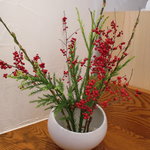 クチーナイタリアーナ ハル - シェフの生けた花も素敵です