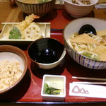 うどんのう - 天ぷら定食 1000円