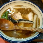 烈志笑魚油 麺香房 三く - かけ(並) 800円