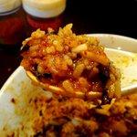 野菜が美味しい鶏豚ラーメン まる重 - もちろん「追い飯」も