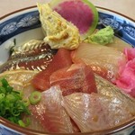 土田畑名人 福造ダイニング - 再訪時に食べた、べっこう漬け丼。
新鮮な刺身と、適度なヅケ具合ですっかり気に入った。(^^)