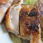 Yoshida Okonomiyaki - チキン、鳥の旨みと塩、鉄板焼。これも凄い！