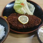 ラーメン とんかつ 忠 - ロースカツ定食