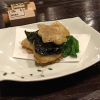 馳走菴 ひじり - ウニと畳鰯とろろあげ