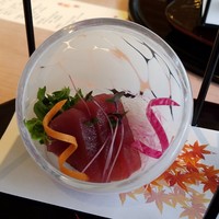 札幌 なだ万雅殿 - お刺身です(2016年10月)。