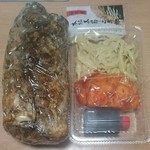 河内の中華そば 醤 - 煮豚セット(タレ、穂先メンマ、キムチ、本枯本節)