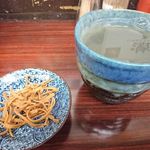 究極の塩だし そば助 - 泥亀芋&揚げ蕎麦@そば助稲荷町本店（2016年12月某日）