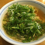 ウエストうどん - ネギを ちとだけオンする