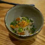 むろまち 加地 - 白エビ＆唐墨