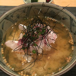 ぎをん 遠藤 - この日は鯛茶漬けで〆