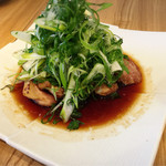 横濱蕎麦 傳介 - 鴨焼き　こがし九条ねぎ　1,150円