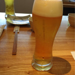 横濱蕎麦 傳介 - 生ビール　キリン一番搾りタンブラー　500円　