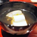 銀座 しのはら - すっぽん　近江蕪　胡麻豆腐
      