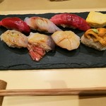 宮城の魚と赤酢のお寿司 魚が肴 - にぎり　伊達　2000円