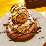 クラブシシリーカフェ - プレミアムチョコバナナパンケーキ