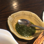 カレー・スリランカ料理 スジャータ - 緑のチリソース。おいしい。