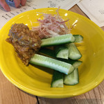 横濱蕎麦 傳介 - 胡瓜と茗荷のわさび味噌　650円