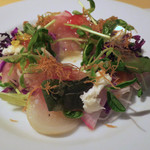KENの厨房 - 生ハムとモッツァレラチーズのリースサラダ