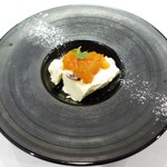 ラ ヴィオレッタ - ラムレーズンのパルフェ　あんぽ柿添え
