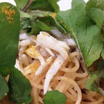 ラ ヴィオレッタ - 「スパゲッティ　三河湾産　白魚とサルディーニャのからすみ」のアップ