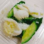 Kakiyasu Dining - イカと胡瓜の葱塩ダレ   アップ