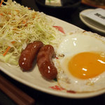 Miyamoto Munashi - 朝食の目玉焼きとウインナー定食