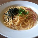 関内ビアホール トマト酒場 - 明太子のクリームパスタ