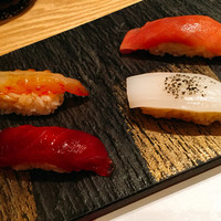 築地青空三代目 大名古屋ビルヂング店 - 牡丹海老・カンパチ・マグロ・イカ