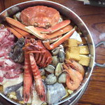 海老蔵 - 1.5人前　一味投入前！　あわびが生きてます♪