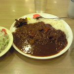 松屋 - 2010/12/10 オリジナルカレー野菜セット大盛り540円955kcal、誤って大盛りに、しかし、食べきりました。（＾＾）