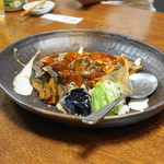 さかな市場  - カレイの唐揚げ。