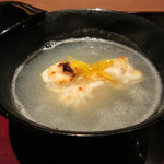 二条城ふる田 - 6】お椀：聖護院かぶらのみぞれ仕立て タラの白子(2016.12月)