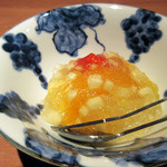 二条城ふる田 - 13】水物：苺 ベニマドンナ(蜜柑) ブンタン ラ・フランス  白ワインジュレ