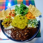 シナモンガーデン - スリランカスタイルワンプレート １１５０円(税込)＋バスマティライスに変更２００円