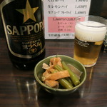 鳥久 - 瓶ビール（６７０円）