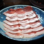 比良山荘 - 牡丹鍋用の肉