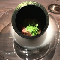 アコルドゥ - 三輪山本の手延べパスタ クロロフィルとアマゴ、苔