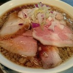 らぁ麺 紫陽花 - 三州豚尽くしの醤油らぁ麺 16年4月