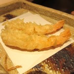 日本橋 蕎ノ字 - 車えび、頭も付く