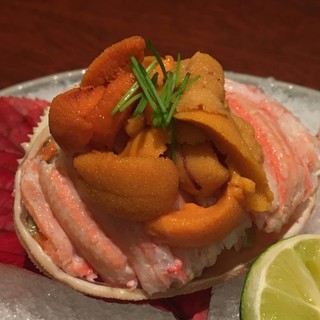 h Hanayagi - せこ蟹と生うにの贅沢な前菜