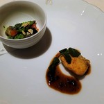 アピシウス - 2016年12月30日のアミューズ（エスカルゴとクロムツ）