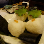 五十六屋 - おにぎり2個（梅・イクラ・鶏味噌・明太子）380円