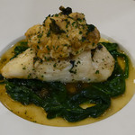 サラマンジェ ド イザシ ワキサカ - タラと白子のムニエル