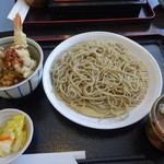 久保田 - もり500円と天丼(小)350円