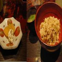 賛否両論 - いぶりがっこと地鶏の炊き込みご飯