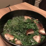 おさ亭 - 鴨鉄　鴨の脂で野菜を炒め煮