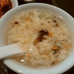 中国料理 王記 - 定食1.から揚げ・麻婆豆腐600円