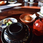 Momoyama - 1612 桃山 ●御飯
           かに御飯、香の物
