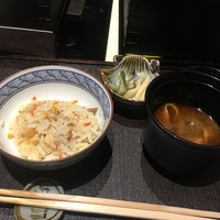 瓢嘻 六本木店 - 蒸しご飯とお味噌汁！美味しかったです