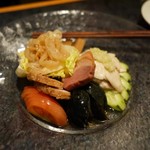 華々コース：三種前菜！これ毎回食べたい(￣￢￣*)ｼﾞｭﾙﾘ